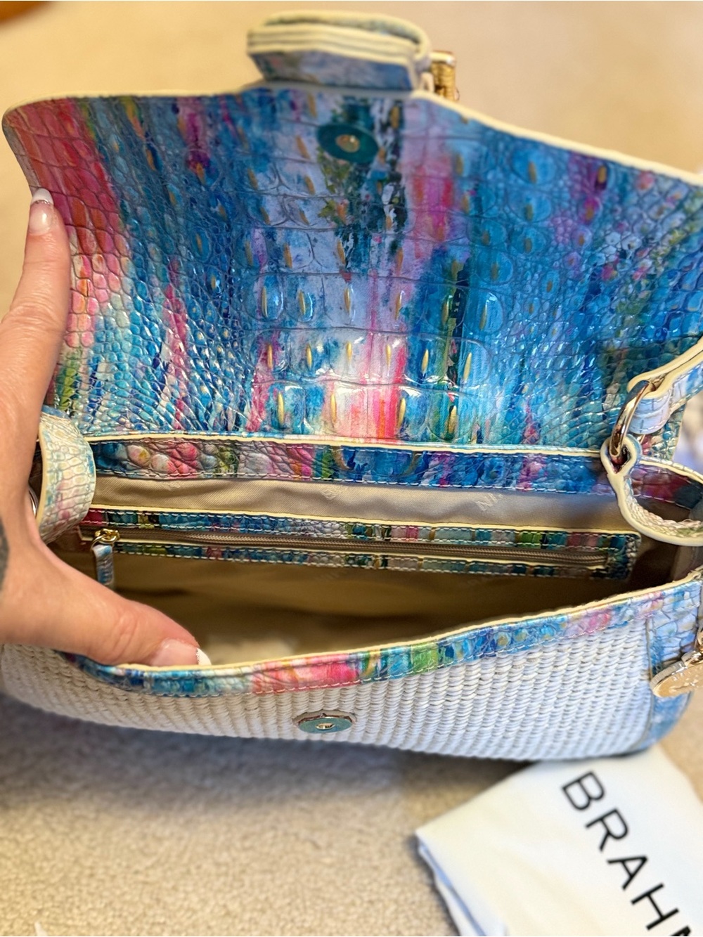 Brahmin Nerida Small Shoulder Bag in the Staycation Colorway - Picture 5 of 5